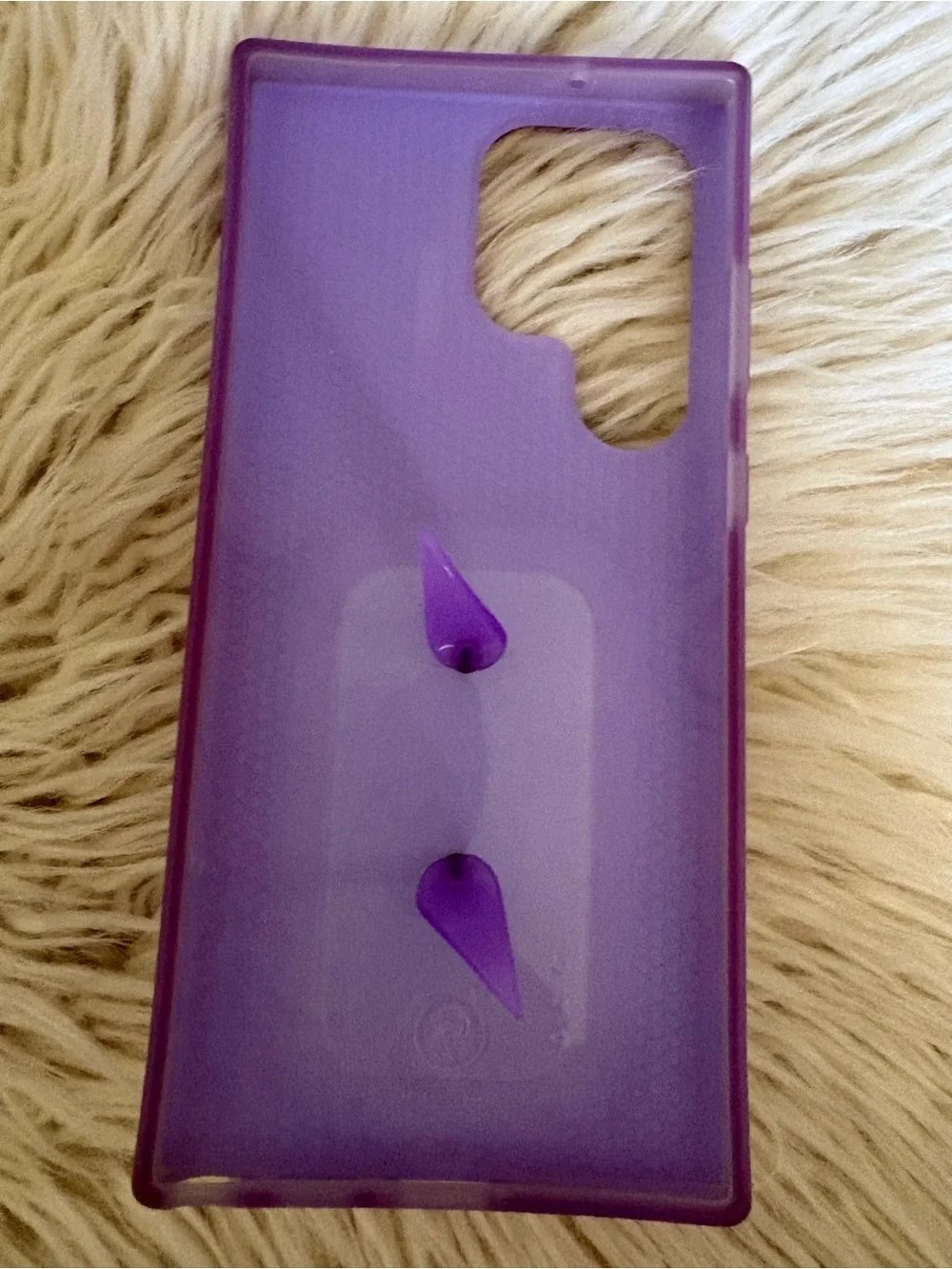 New Galaxy S23 Ultra Smileys Loopy Purple Smiley Faces Anti-Drop Case & Dust Bag